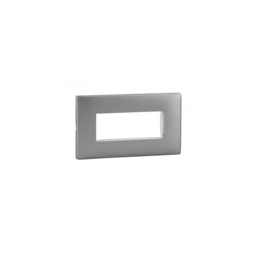 Legrand Mylinc 4M Silver Alu Cover Plate, 6763 83